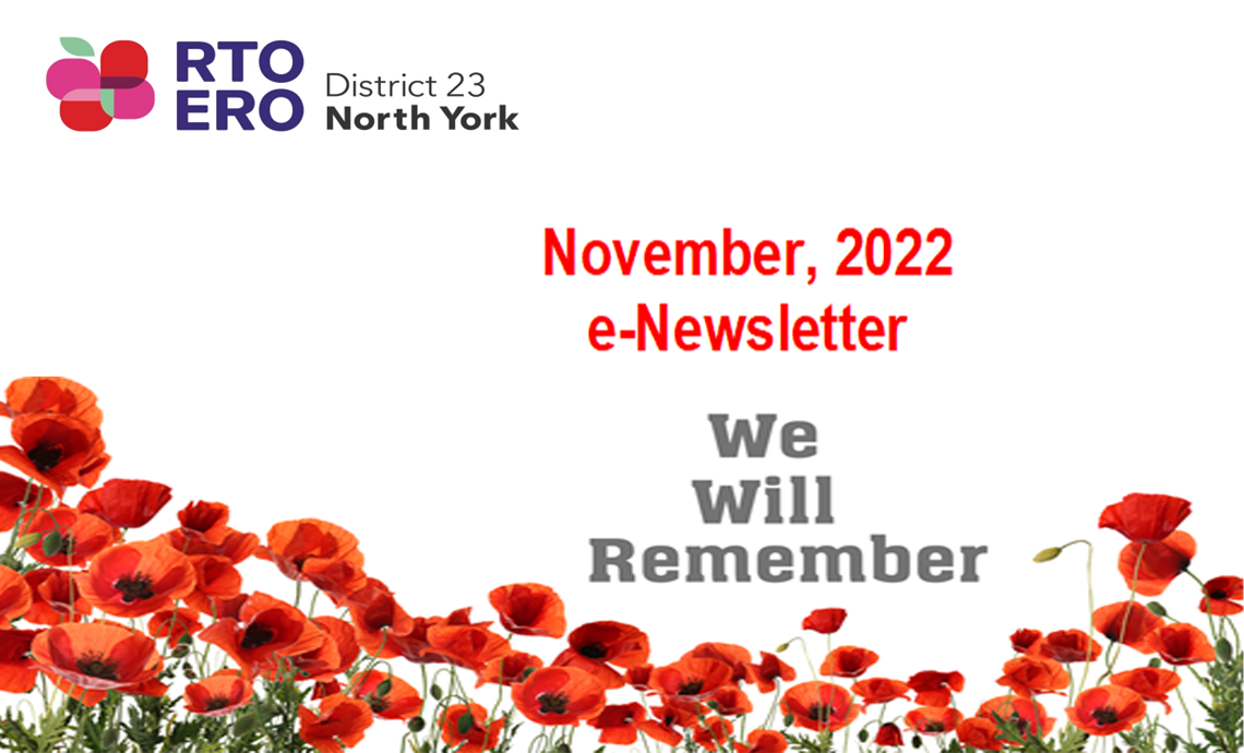 November, 2022 e-Newsletter