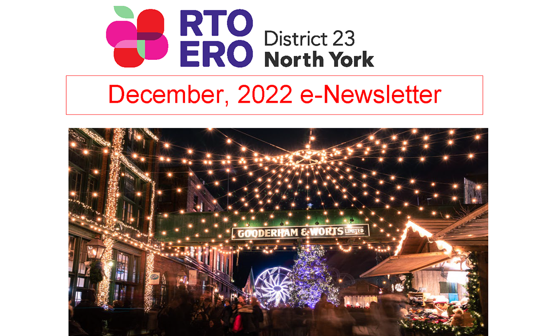 December, 2022 e-Newsletter