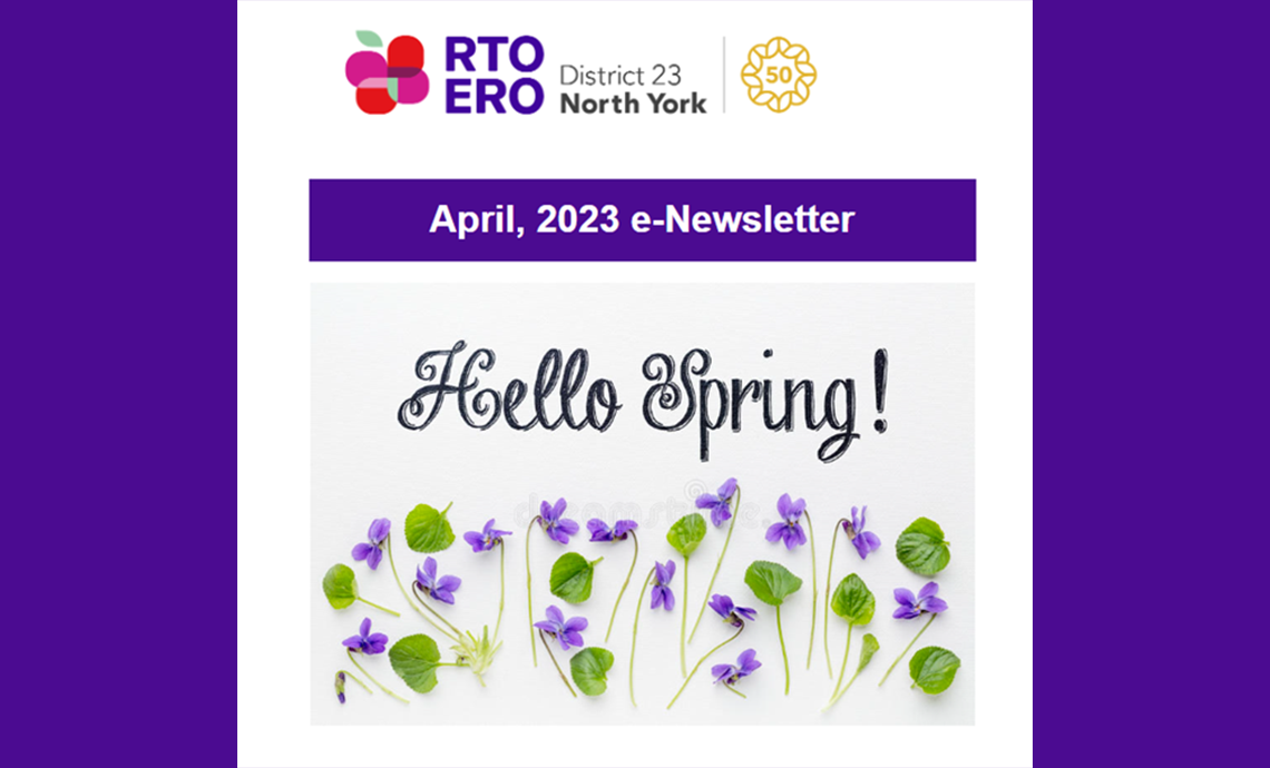 April 2023 e-Newsletter