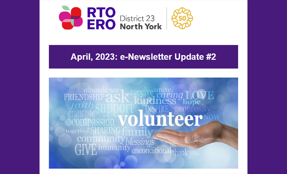 April, 2023: e-Newsletter Update #2